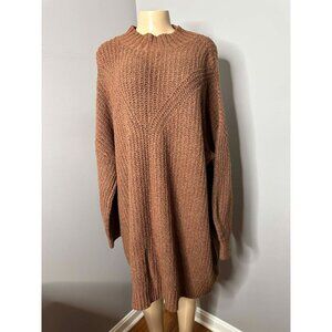 Old Navy XXL Brown Textured Knit Sweater – Cozy & Sustainable
